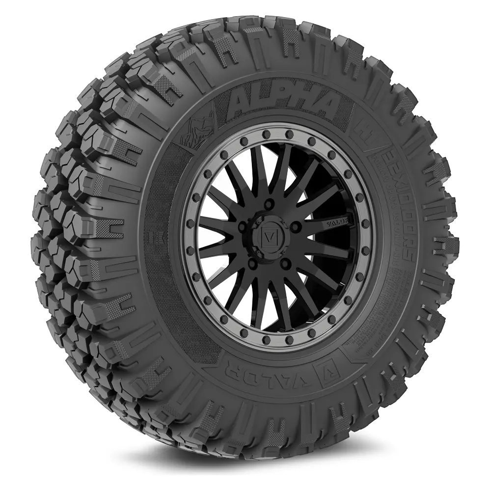 Alpha V06 (Gloss Black) Wheel & Tire Package 1