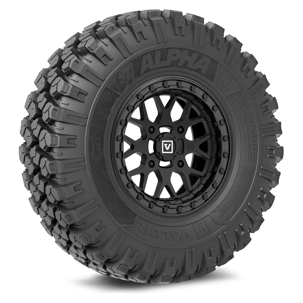 Alpha V07 (Satin Black) Wheel & Tire Package 1