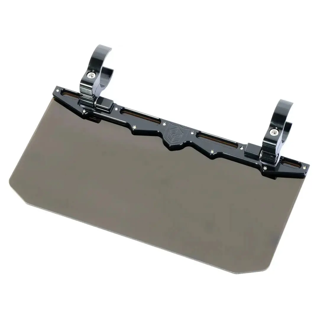 12" Tinted Aluminum Visor (2" Clamps) 1