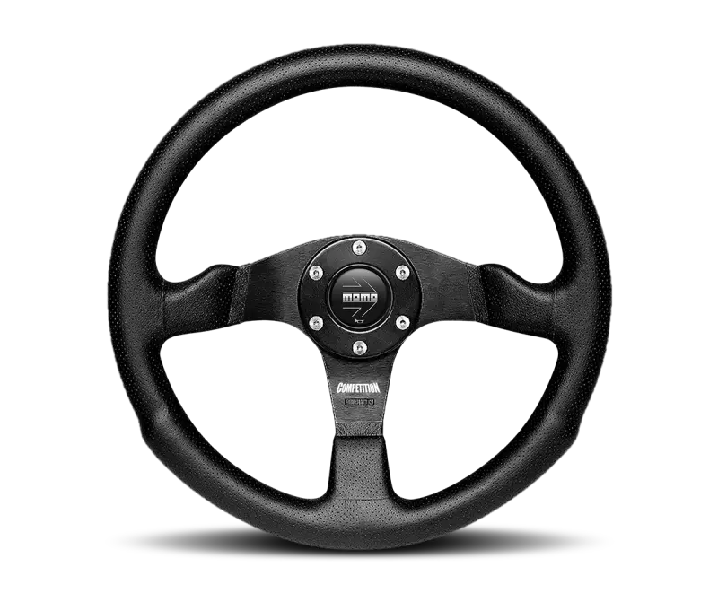 Momo Competition Steering Wheel 350 Mm - Black Airleather/Black Spokes 1