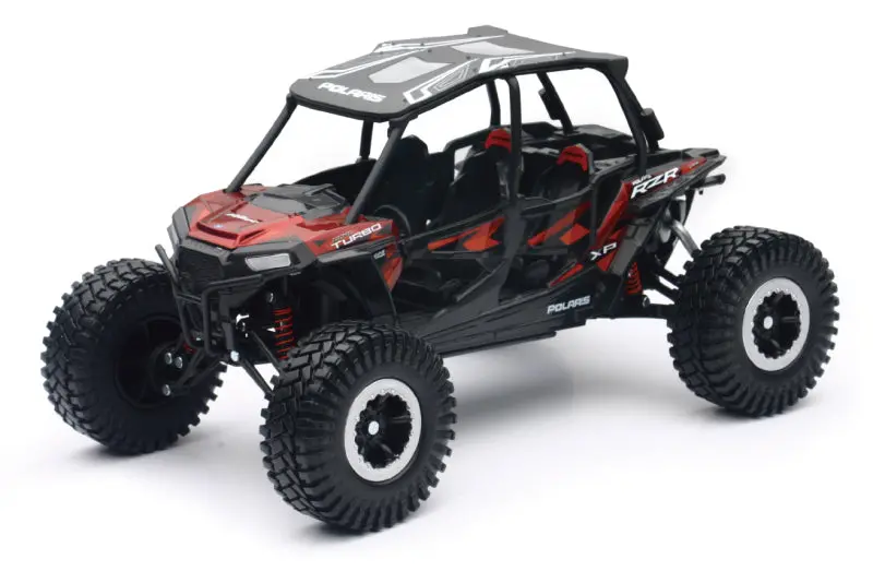 New Ray Toys Polaris Rzr Xp4 Rock Crawler (Titanium Metallic)/ Scale - 1:18 1