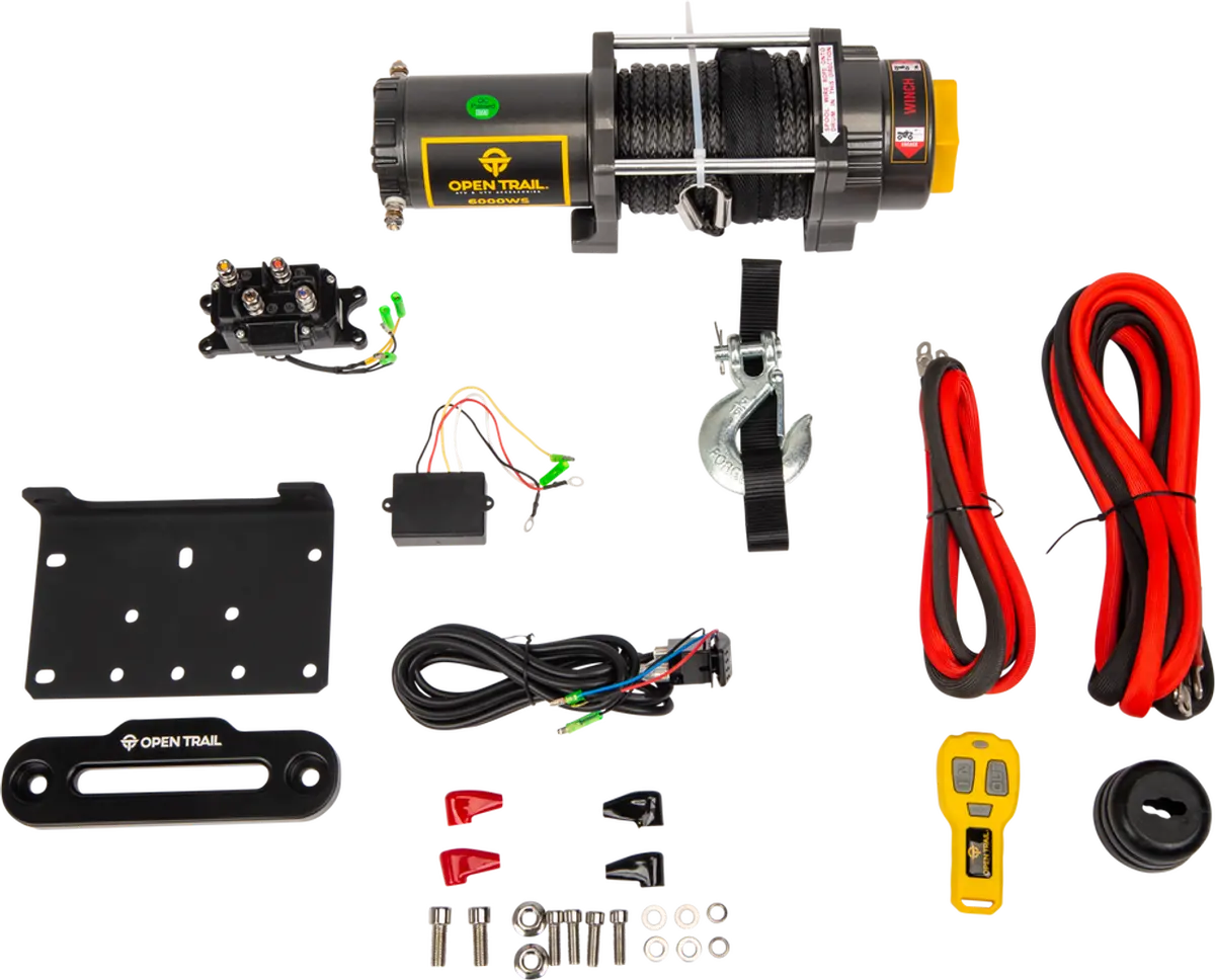Open Trail 6000Lb Wide Body Synthetic Rope Winch 2