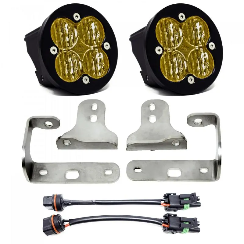 Baja Designs 2018+ Wrangler Jl Rubicon Sport Fog Light Pocket Kit - Amber 1