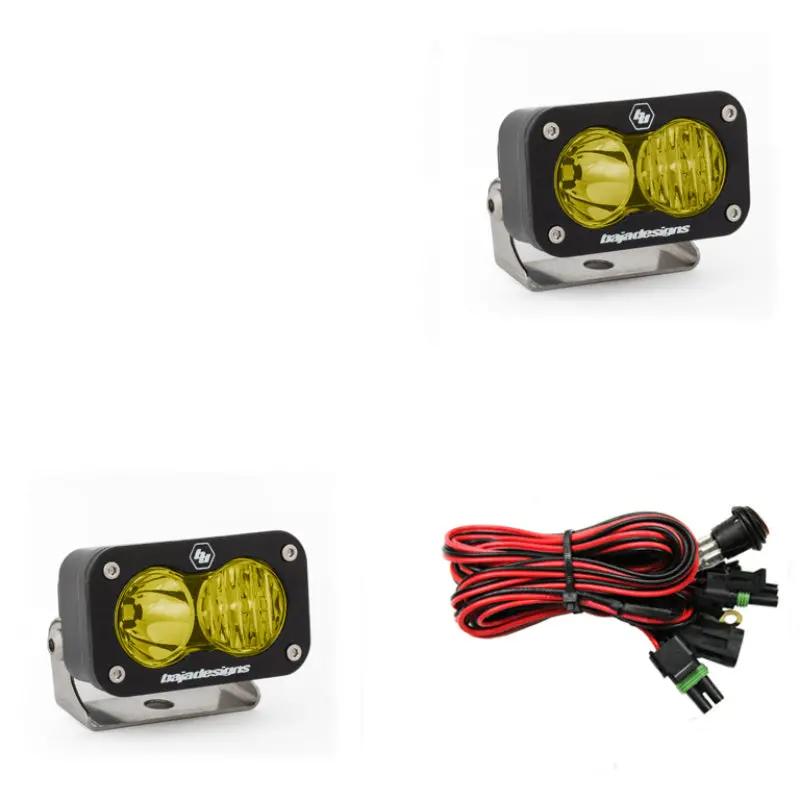 Baja Designs S2 Sport Driving Combo Pattern Pair Led Work Light - Amber 1