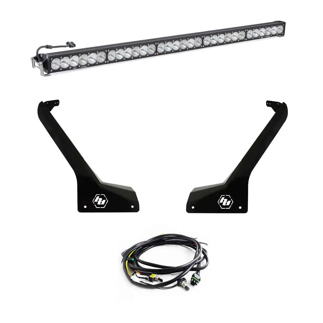 Jeep Jl/Jt Onx6+ 50 Inch Roof Mount Light Kit (Driving Combo, Clear, Toggle Switch) 1