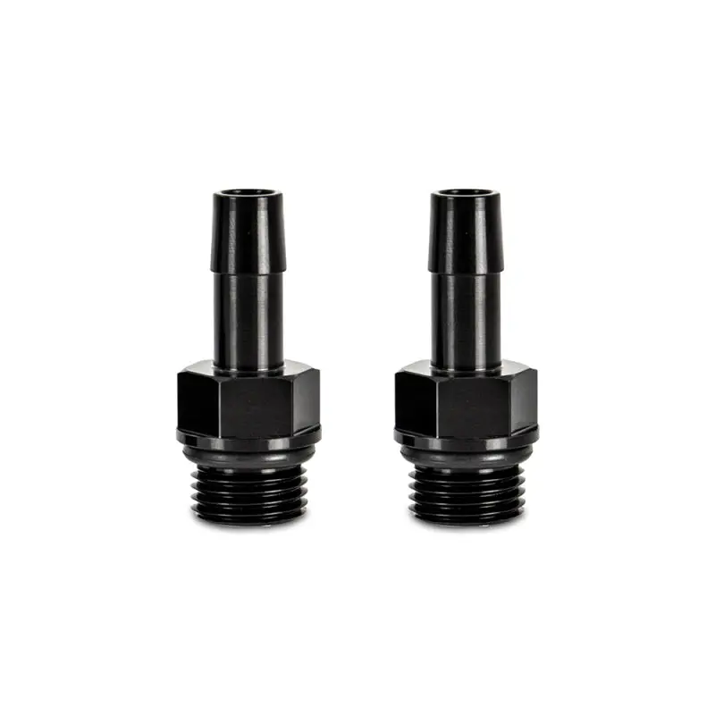 Mishimoto 2Pcs M16x1.5 3/8In Aluminum Catch Can Fitting Black 1