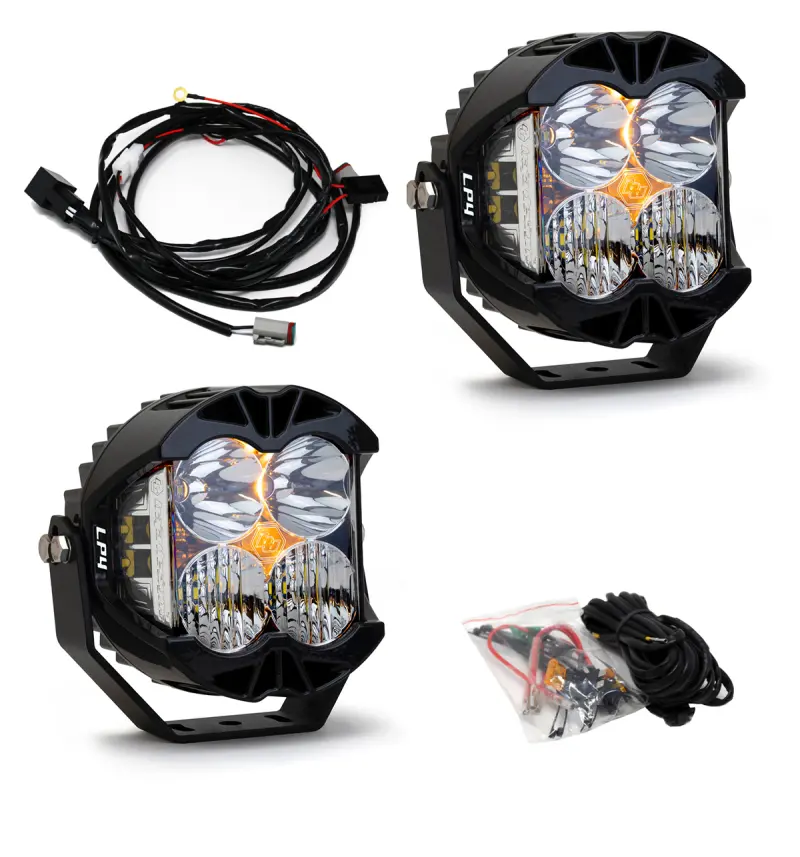 Baja Designs Jeep Jl/Jt Rubicon Steel Bumper Led Light Kit Lp4 1