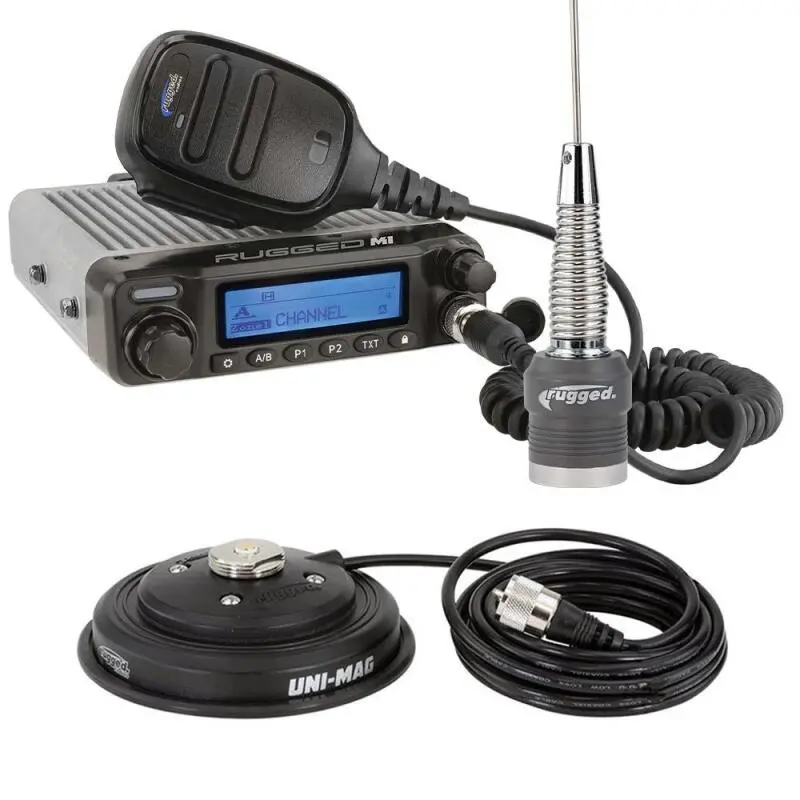 Rugged Radios Radio Kit - Rugged M1 Race Series Waterproof Mobile With Antenna - Digital And Analog 1