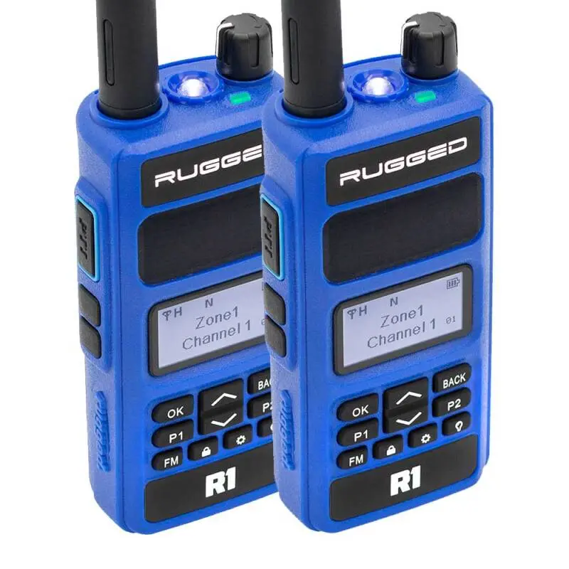 Rugged Radios 2 Pack - Rugged R1 - Business Band Two Way Handheld Radio - Digital And Analog 1