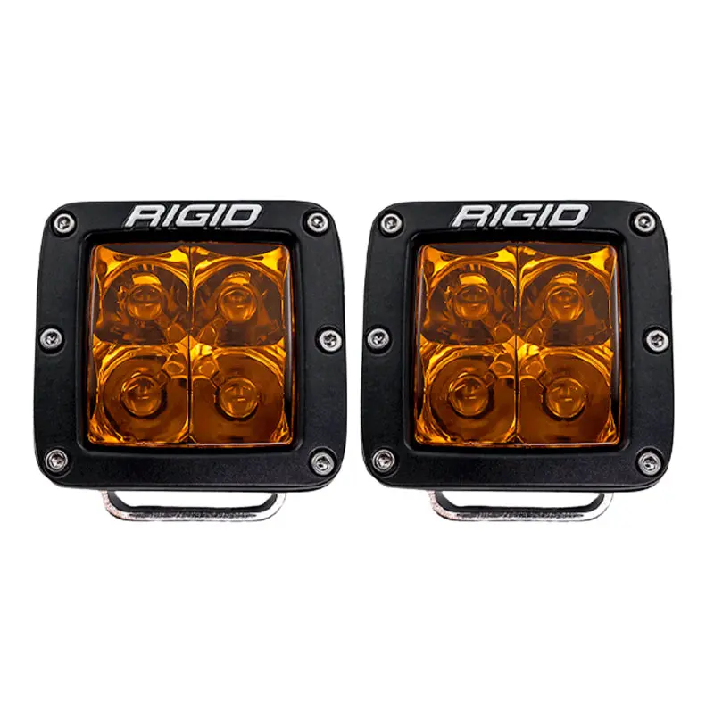 Rigid Industries D-Series Spot W/ Amber Pro Lens (Pair) 2