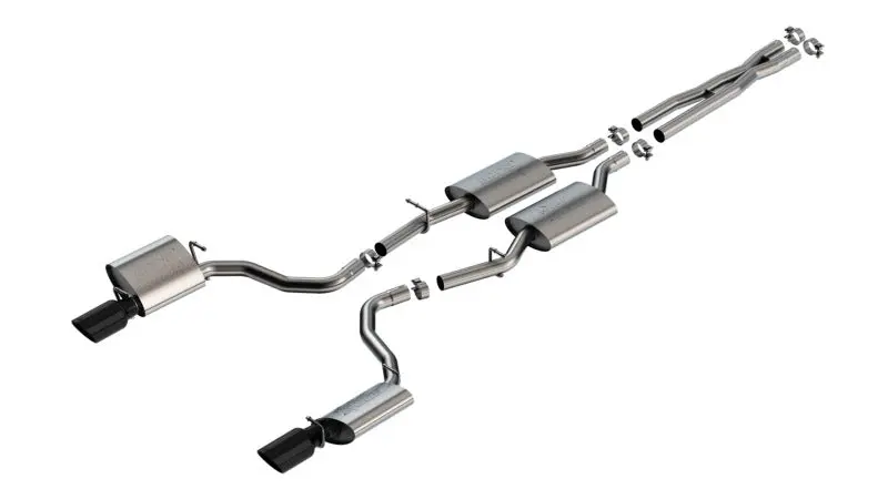 Borla 19-23 Dodge Charger Gt 3.6L V6 Rwd Atak Catback Exhaust - Black Chrome Tips 1