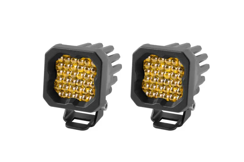Diode Dynamics Stage Series C1 Led Pod Pro - Yellow Flood Standard Abl (Pair) 1