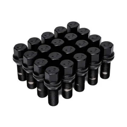 Vossen Lug Bolt - 14X1.5 - 30Mm - 17Mm Hex - Cone Seat - Black (Set Of 20) 1