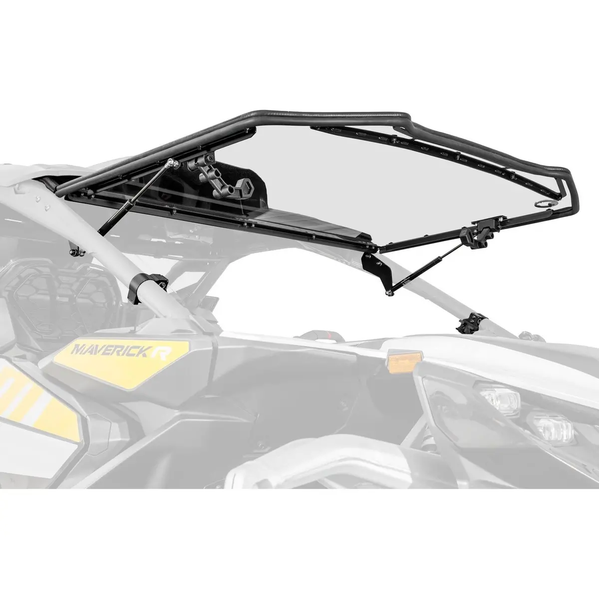 Can Am Maverick R Scratch Resistant Flip Windshield 1