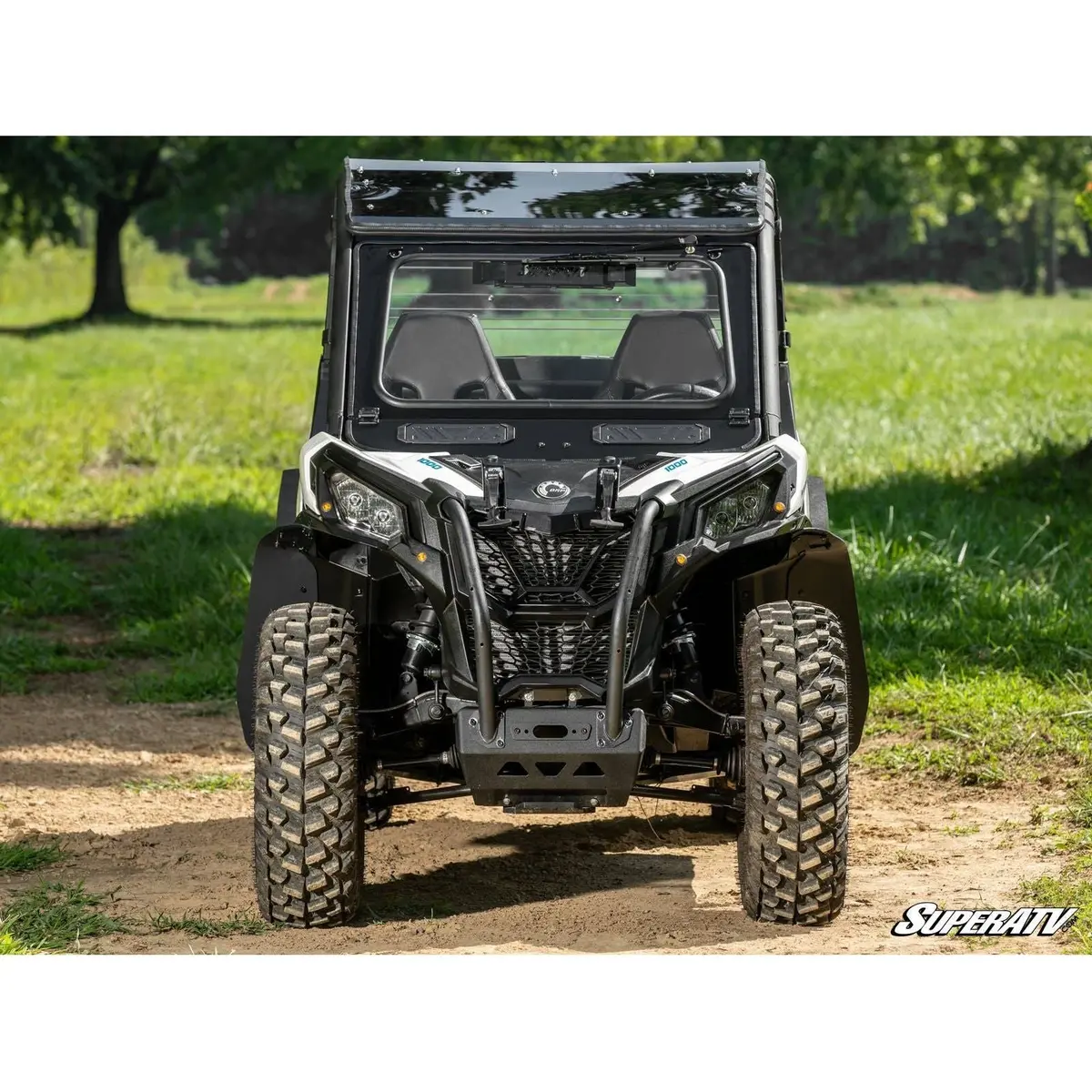 Can Am Maverick Sport Flip Down Glass Windshield 2