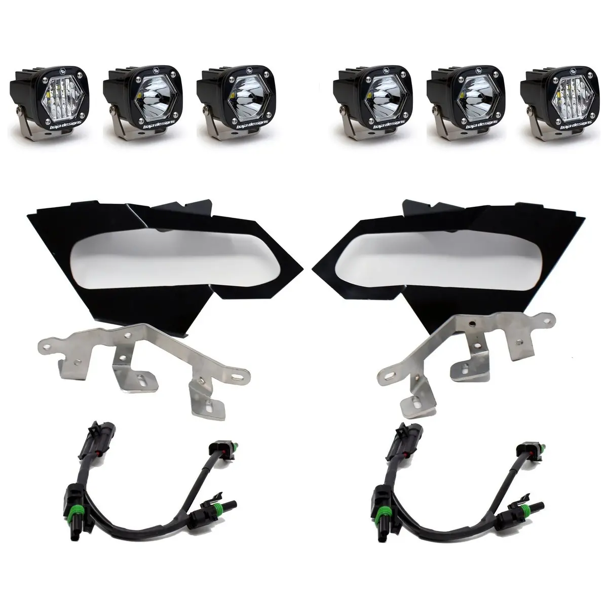 Can Am X3 S1 Triple Led Headlight Kit 1