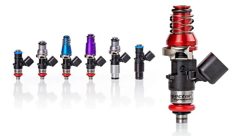Injector Dynamics Id1050x Injectors 14Mm (Purple) Adaptor Tops Denso Lower (Set Of 6) 1