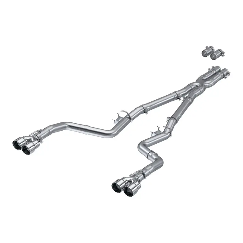Mbrp 15-Up Challenger 5.7L / 17-Up 6.2L/6.4L 3In Race Series Cat-Back W/ Quad Tips As Exhaust 1