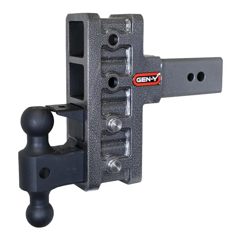 Gen-Y Mega Duty 3In Shank 6In Offset Drop 32K Hitch W/Gh-0161 Dual-Ball/Gh-0162 Pintle Lock 1