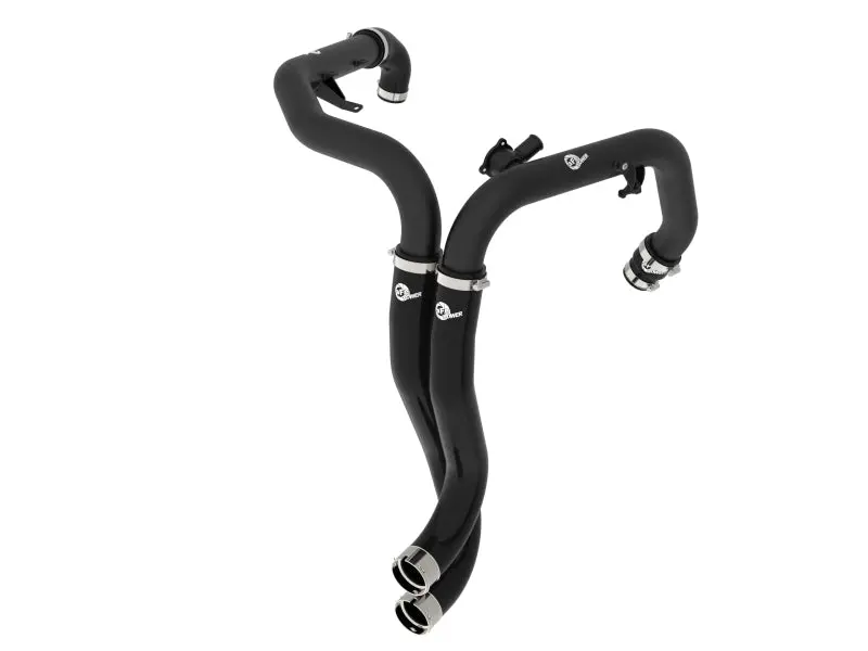 Afe 22-24 Ford Bronco Raptor Bladerunner 2-1/4In Aluminum Hot Charge Pipe Black 1