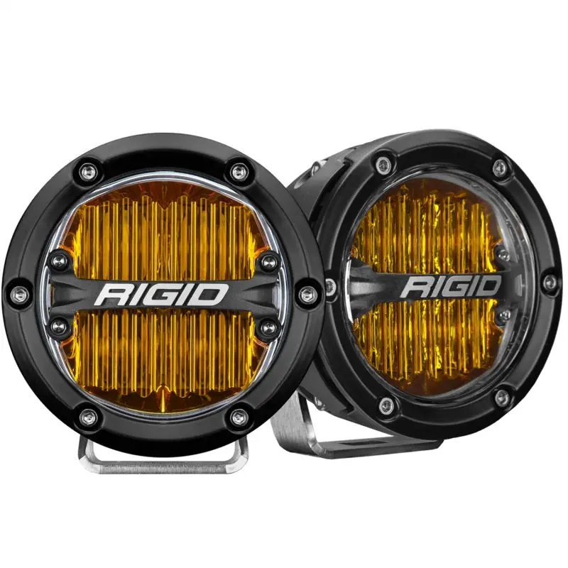 Rigid Industries 360-Series 4In Led Sae J583 Fog Light - Selective Yellow (Pair) 1