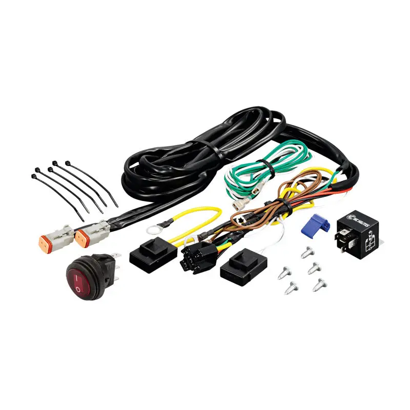 Kc Hilites Wiring Harness W/40 Amp Relay & Led Rocker Switch (Up To 2 - 130W Lights) 1