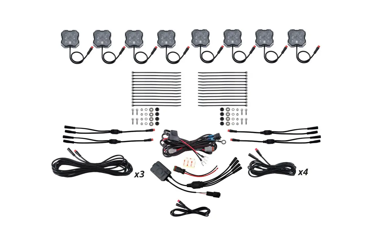 Diode Dynamics Stage Series Rgbw Led Rock Light Kit (8-Pack) 1