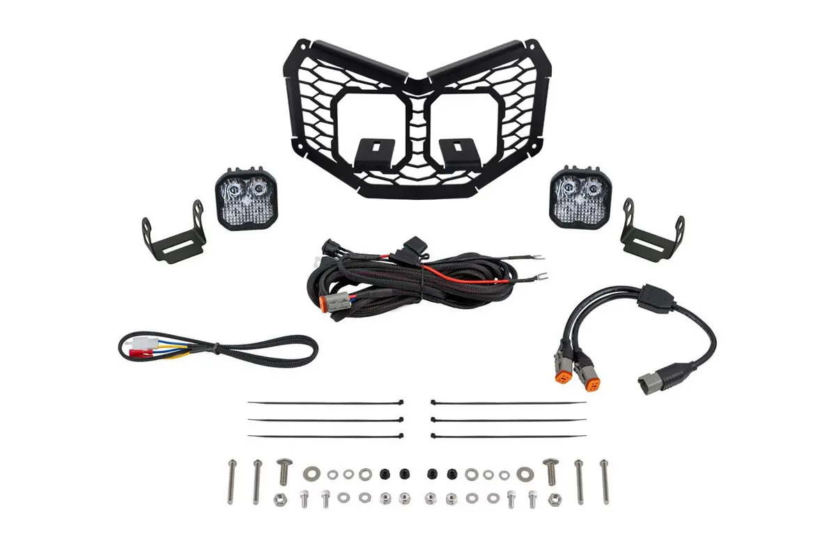 2017-2025 Can-Am Maverick X3 - Stage Series Led Grille Kit 2
