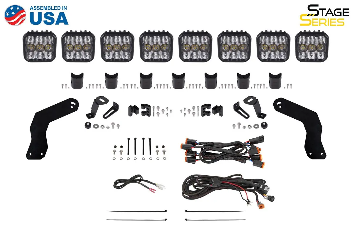 2017-2025 Can-Am Maverick X3 - Stage Series Led Grille Kit 3