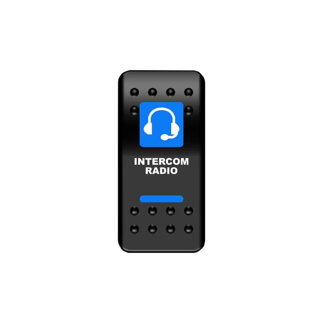 Intercom Radio Rocker Switch (Blue) 1