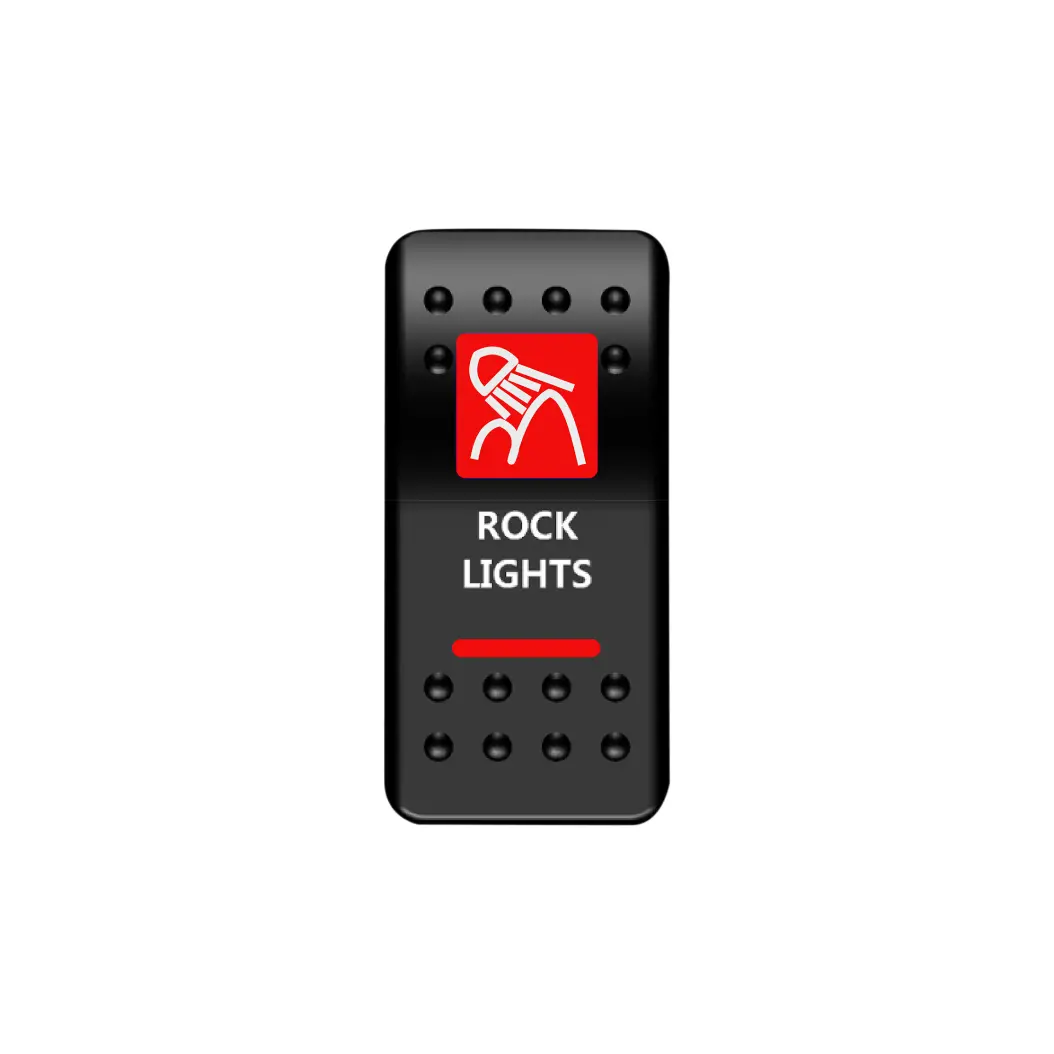 Rock Lights Rocker Switch (Red) 1
