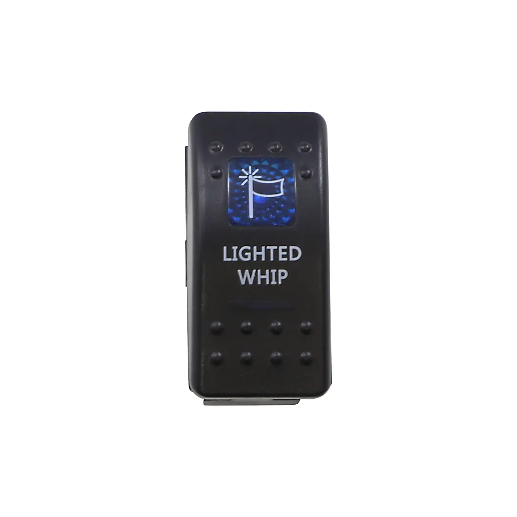 Lighted Whip Rocker Switch (Blue) 1