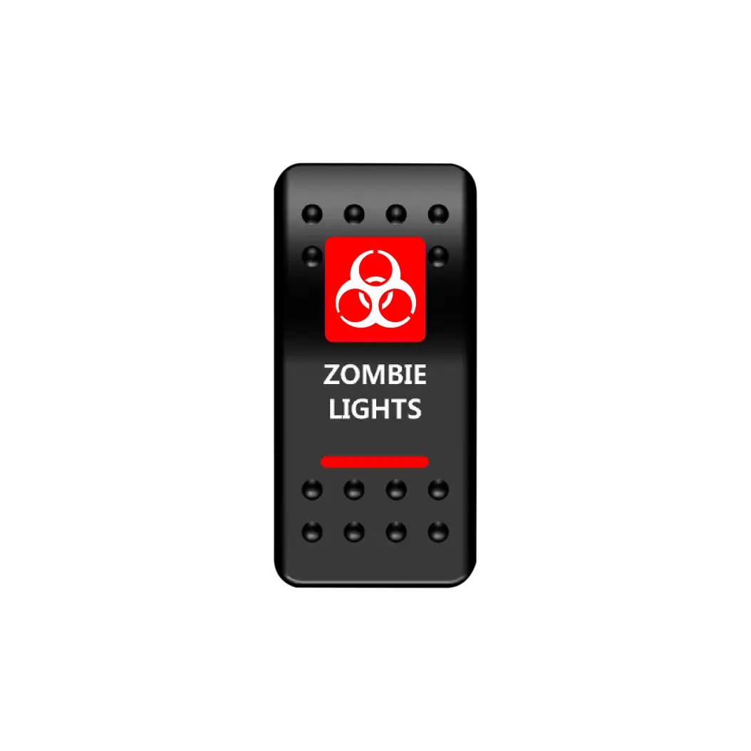 Zombie Lights Rocker Switch (Red) 1
