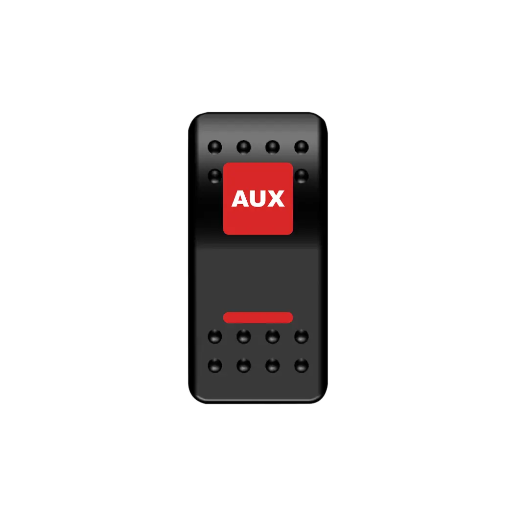 Aux Rocker Switch (Red) 1