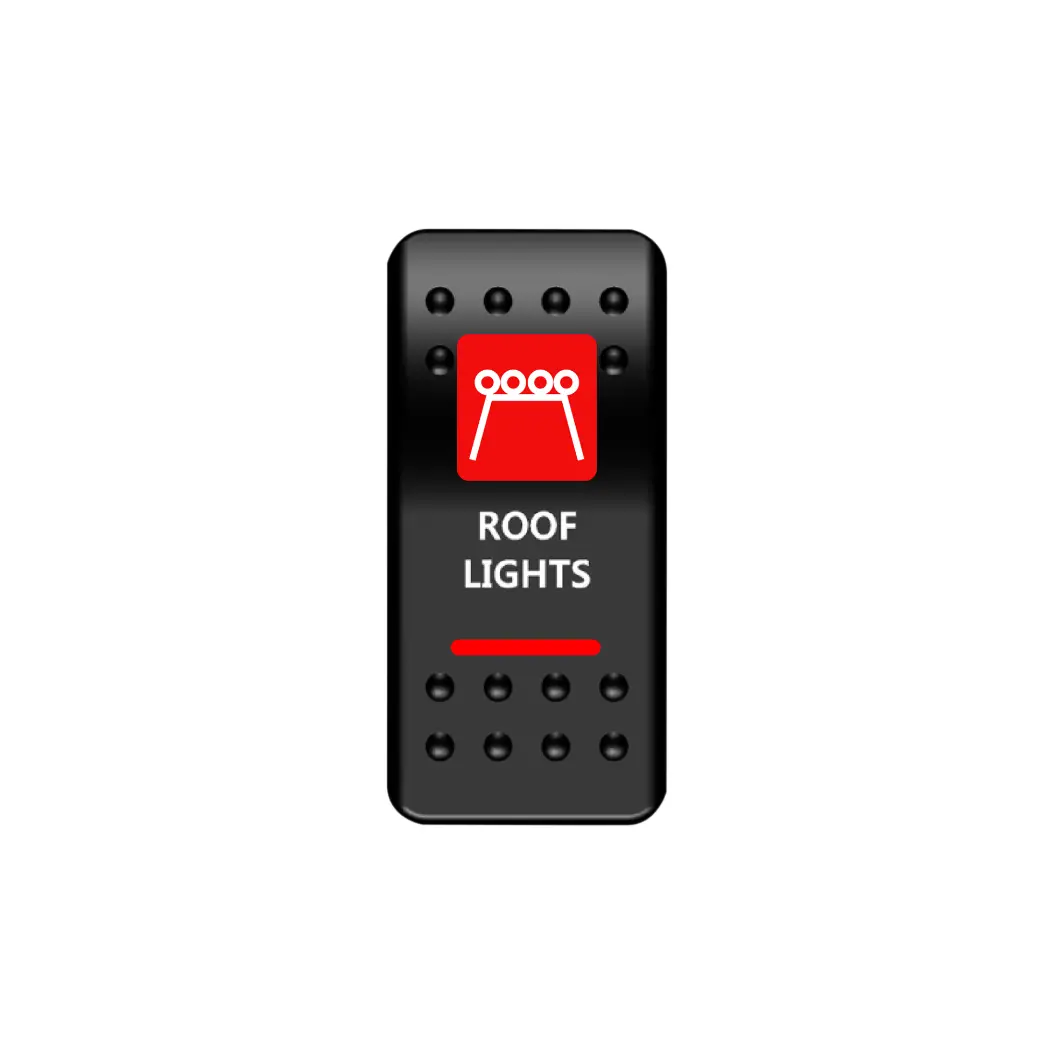 Roof Lights Rocker Switch (Red) 1