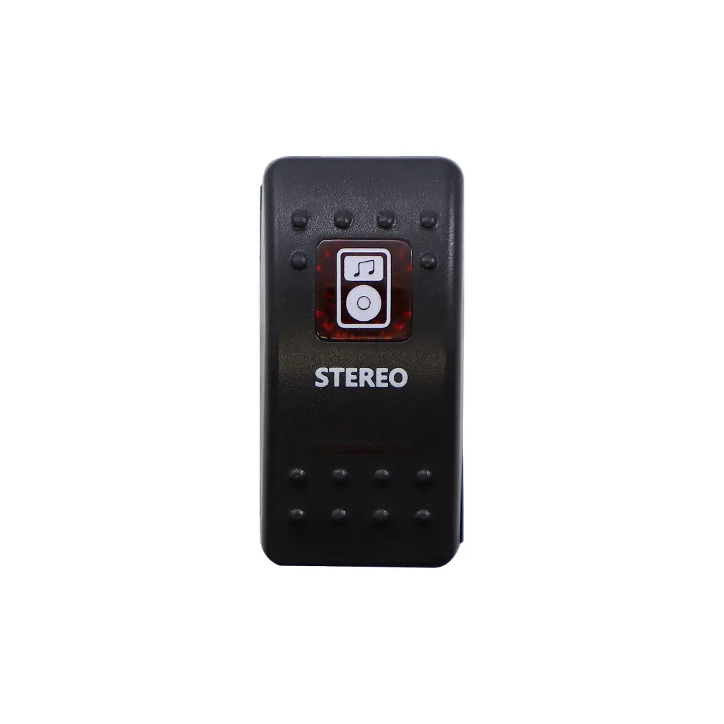 Stereo Rocker Switch (Red) 1