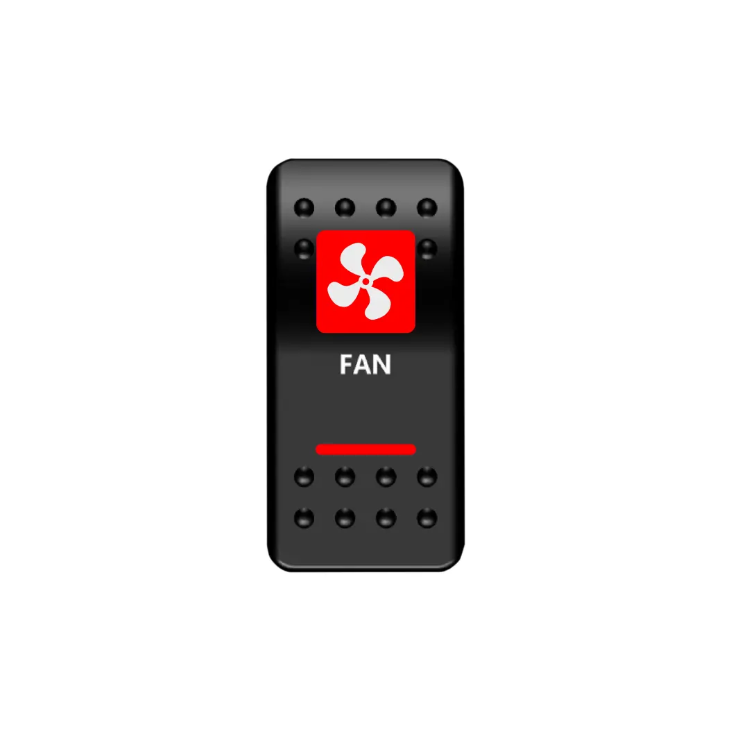 Fan Rocker Switch (Red) 1