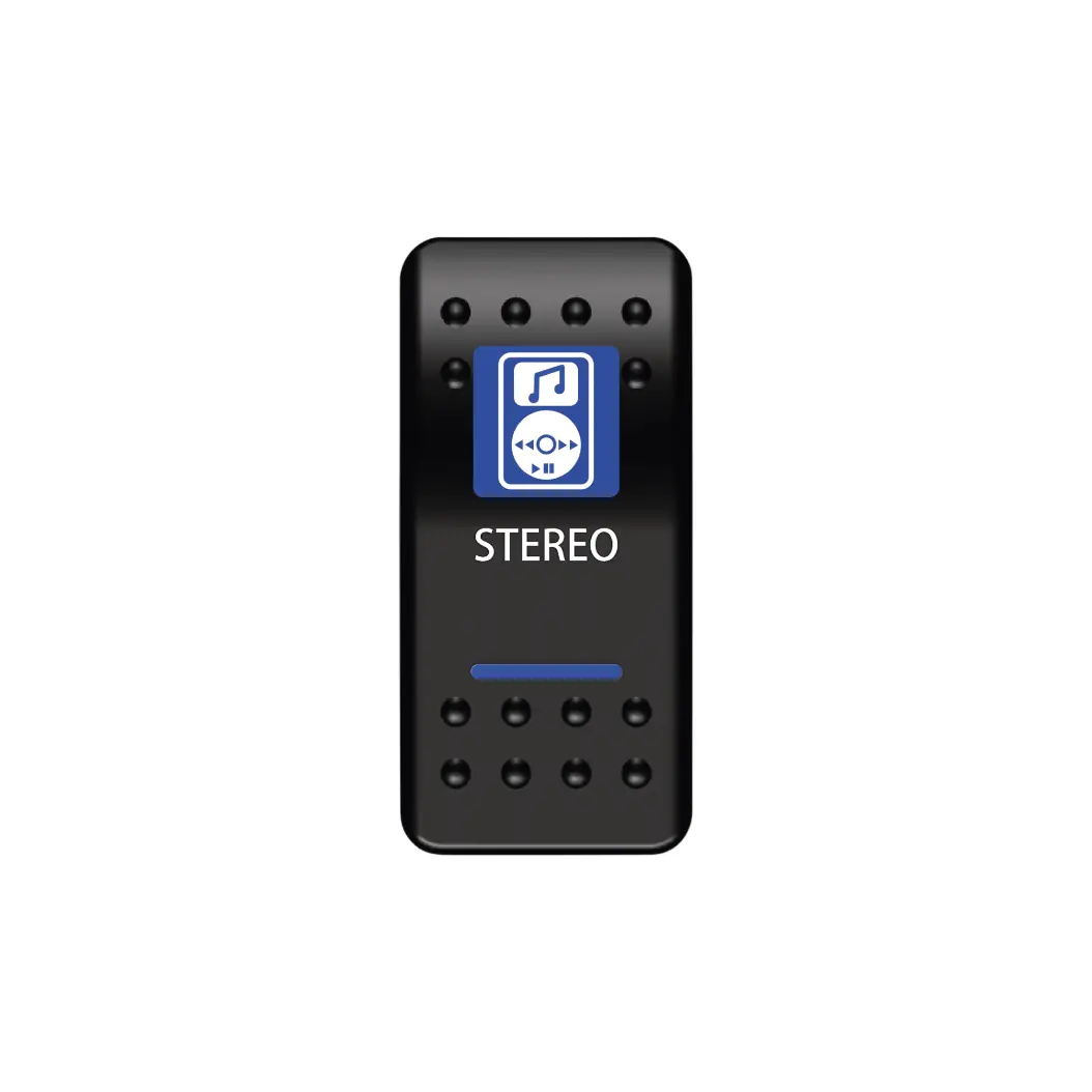 Stereo Rocker Switch (Blue) 1