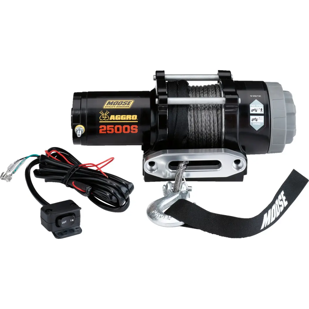 2500 Lb Aggro Winch (Synthetic Rope) 1