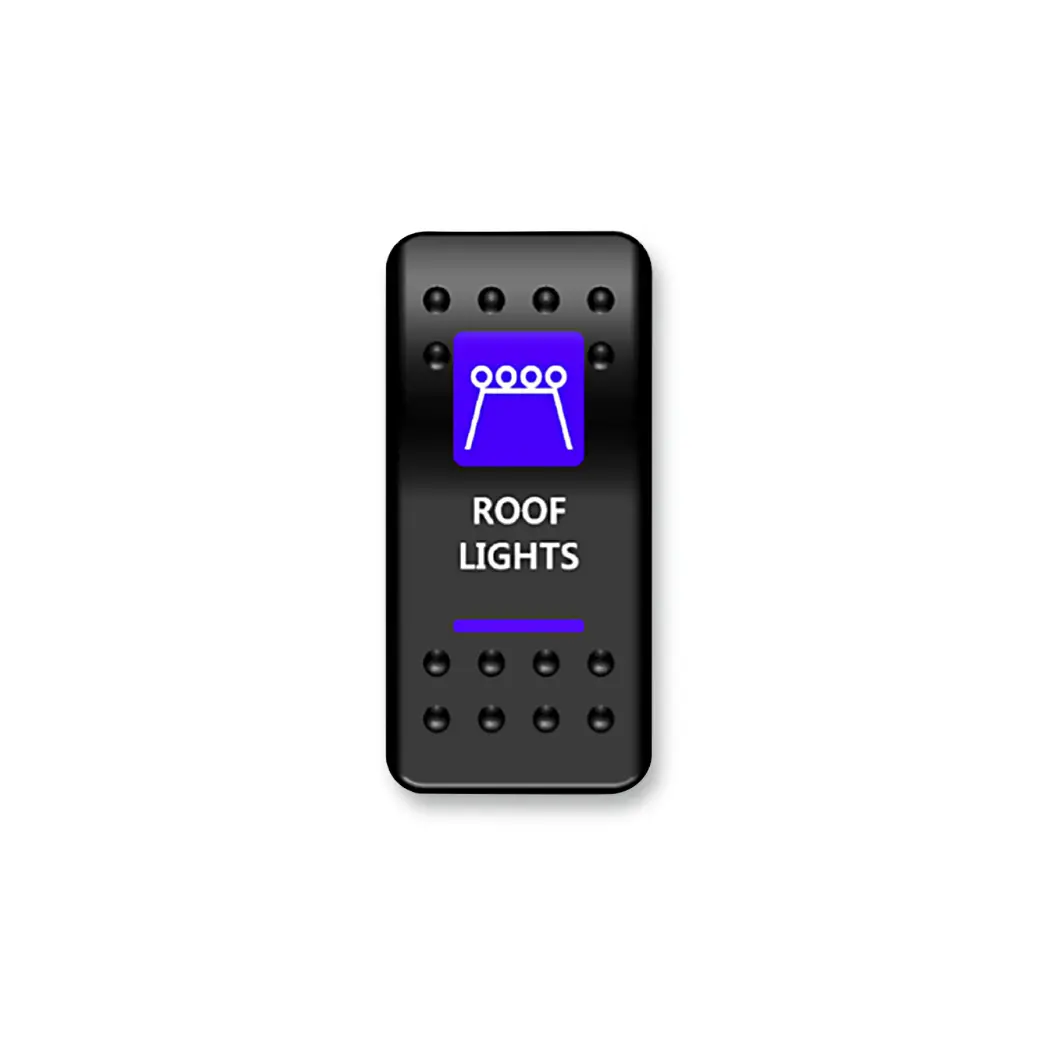 Roof Lights Rocker Switch (Blue) 1