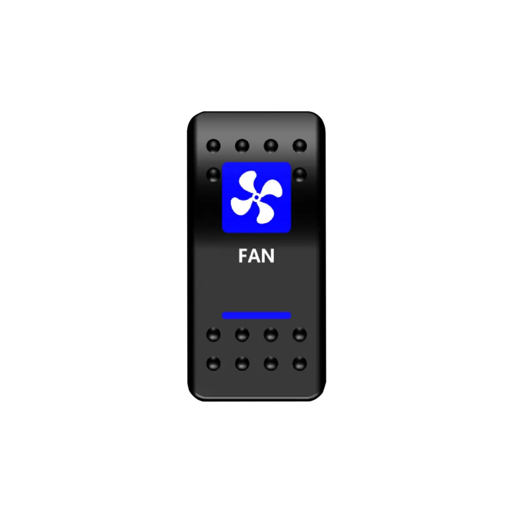 Fan Rocker Switch (Blue) 1