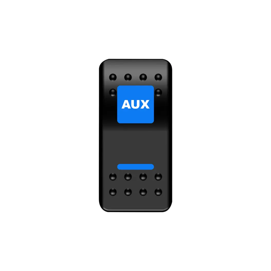 Aux Rocker Switch (Blue) 1