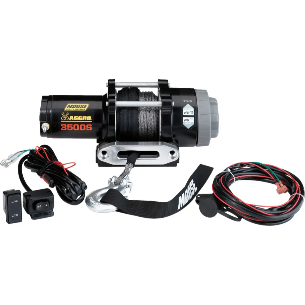 3500 Lb Aggro Winch (Synthetic Rope) 1
