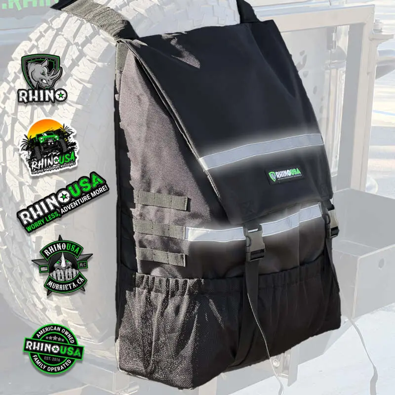 Rhino Usa Spare Tire Trash Bag - Black 1