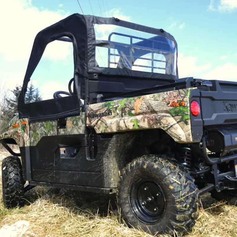 Seizmik 21-23 Kawasaki Mule Pro-Mx Soft Upper Door Kit With Rear Window 1