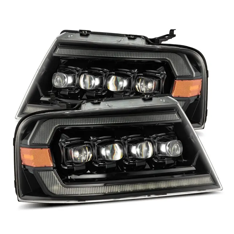 Alpharex 04-08 Ford F-150 (No 2004 Heritage) Nova-Series Led Proj Hl Chrome W/Actv Light / Seq. Sig 1