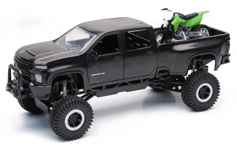 New Ray Toys Chevy Off Road Pickup With Dirt Bike/ Scale - 1:20 1