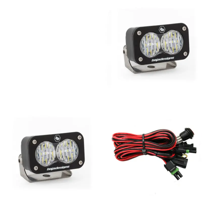 Baja Designs S2 Sport Wide Cornering Pattern Pair Led Work Light - Clear 1