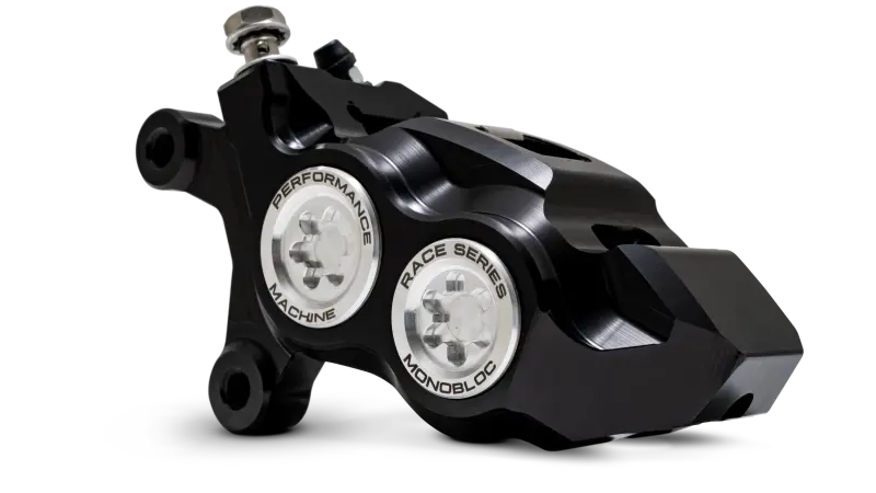 Performance Machine 08-23 Fl,18-24 M8 Softail,06-17 Vrod 137X4b Rce Series Monobloc Caliper Left Clr 1