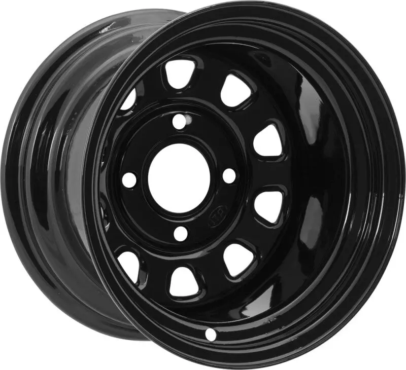 Itp Delta Steel 14X7 / 4/156 / 4+3 12Mm Offset Black Wheel 1